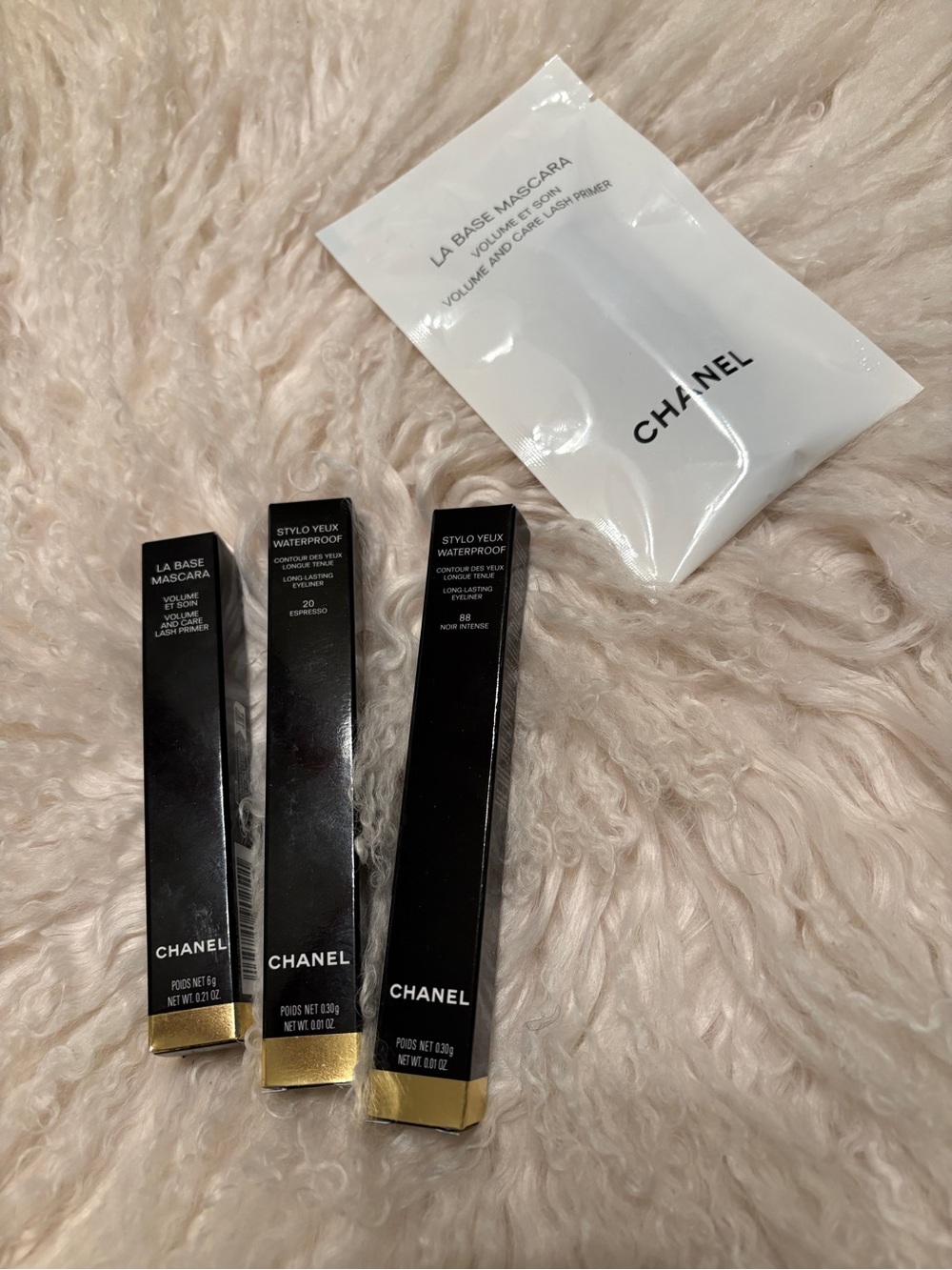 CHANEL Black Mascara Base & Waterproof Stylo Yeux Trio